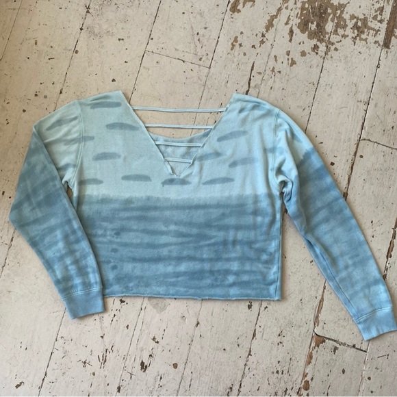 Victoria Secret Pink Tie Dye Cropped Crew - Picture 6 of 14